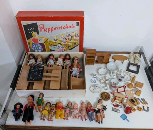 Puppenschule 50er jahre - puppenschule,