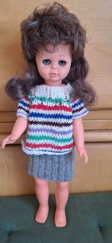 Puppe 37cm 60er jahre - ,