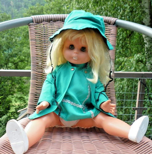 Süsse original ddr puppe 50cm - puppe,