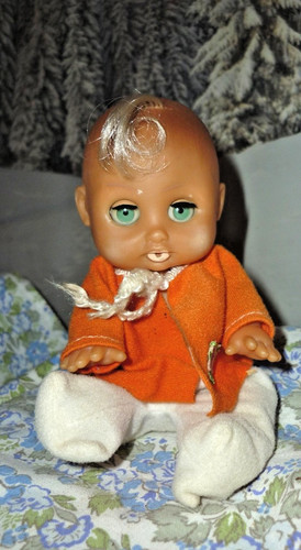 Ddr baby puppe - baby, schlafaugen