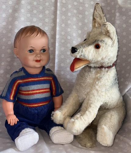 Ddr babypuppe mit altem - babypuppe,