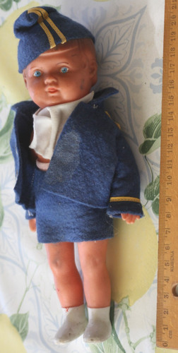 Puppe ddr fliegerin stewardess - puppe,