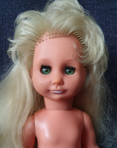 Ddr puppe mit blonden langen - puppe,