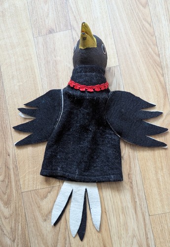 Ddr handpuppe frau elster - ddr,
