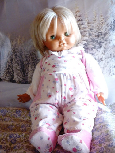 Ddr puppe babypuppe 65cm - babypuppe,